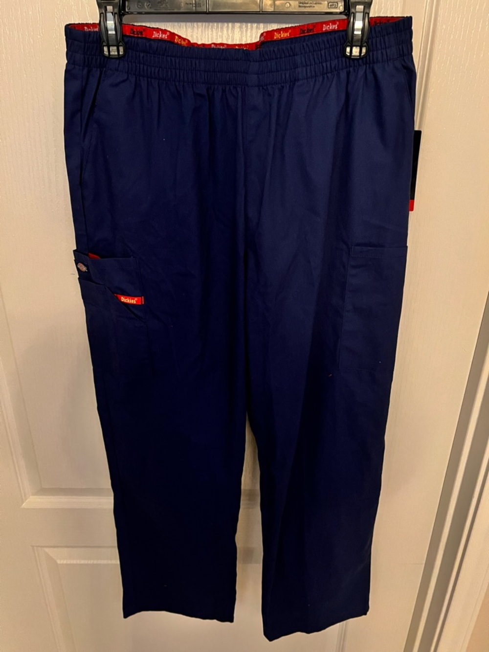 Dickies Women’s Navy Cargo Everyday Work Pants with Elastic Waistband